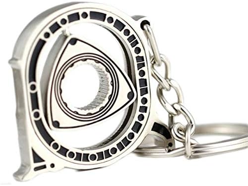 Large Rotary Engine Mazda RX7 RX8 Cutout Metal Keychain RX7 RX8 Automotive Part Car Auto Key Chain