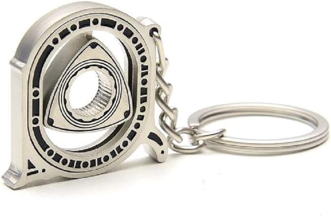 Large Rotary Engine Mazda RX7 RX8 Cutout Metal Keychain RX7 RX8 Automotive Part Car Auto Key Chain