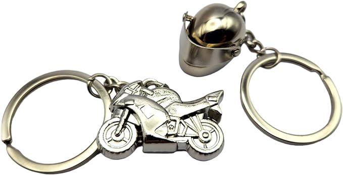 Motorcycle Metal Keychain Gift for Bike Enthusiasts Metal Keychain Automotive Part Car Auto Key Chain