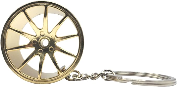 Miniature Wheel Keychains for Car Enthusiasts Metal Keychain Automotive Part Car Auto Key Chain