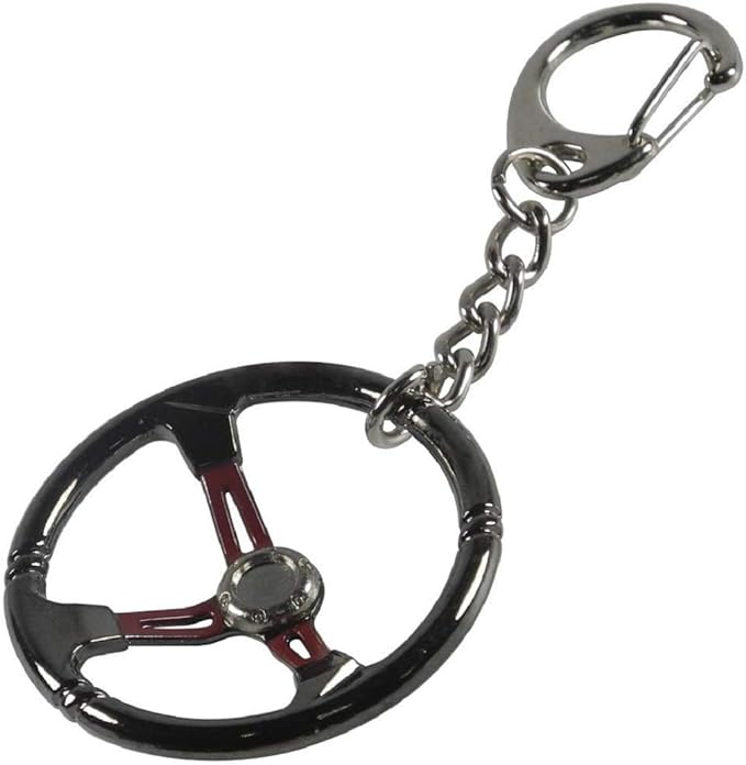 Sparco Style Steering Wheel Metal Keychain Automotive Part Car Auto Key Chain