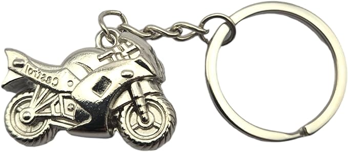 Motorcycle Metal Keychain Gift for Bike Enthusiasts Metal Keychain Automotive Part Car Auto Key Chain