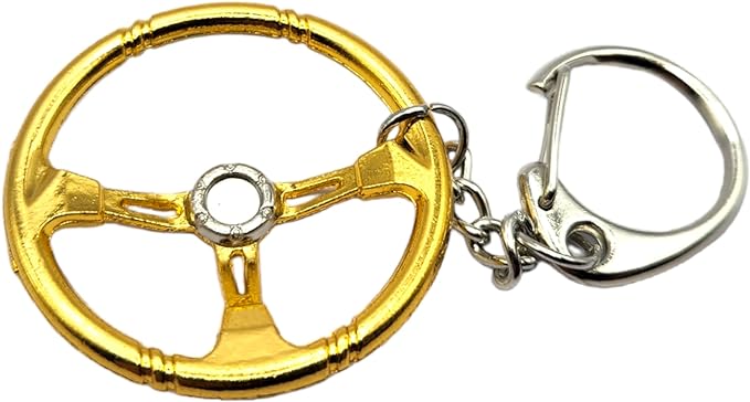 Sparco Style Steering Wheel Metal Keychain Automotive Part Car Auto Key Chain