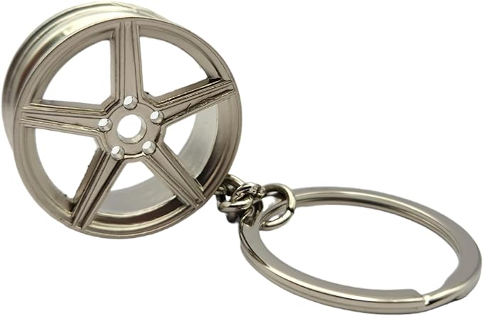 Miniature Wheel Keychains for Car Enthusiasts Metal Keychain Automotive Part Car Auto Key Chain