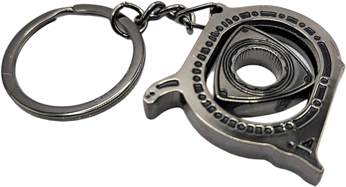 Large Rotary Engine Mazda RX7 RX8 Cutout Metal Keychain RX7 RX8 Automotive Part Car Auto Key Chain