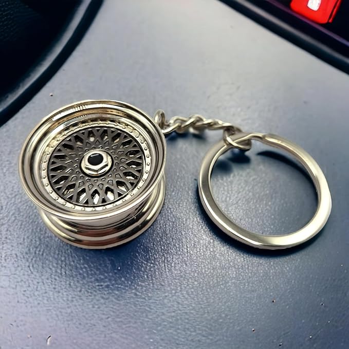 BBS RS RM Wheel Automotive Part Car Gift Key Chain Metal Keychain Automotive Part Car Auto Key Chain