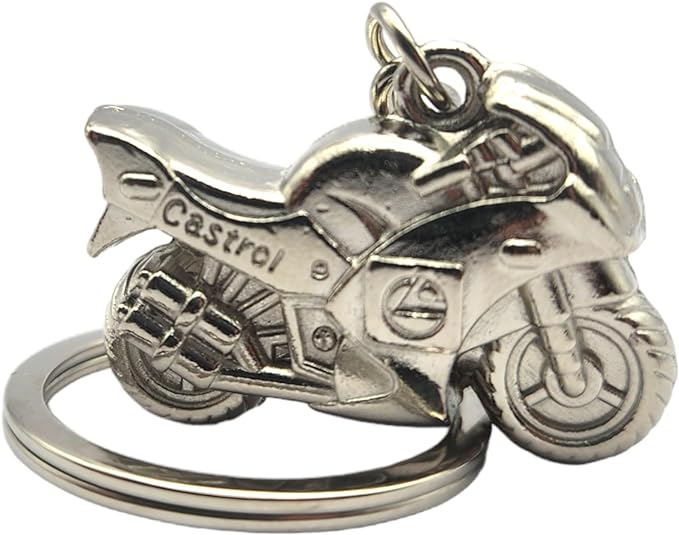 Motorcycle Metal Keychain Gift for Bike Enthusiasts Metal Keychain Automotive Part Car Auto Key Chain