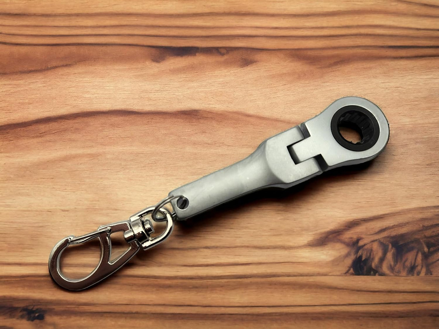 10mm Socket Ratchet Wrench Keychain Key Ring (Optional Free Mini Tape Measurement or Free Mini Toy Wrench Spanner Keychain) Automotive Part Car Auto Key Chain