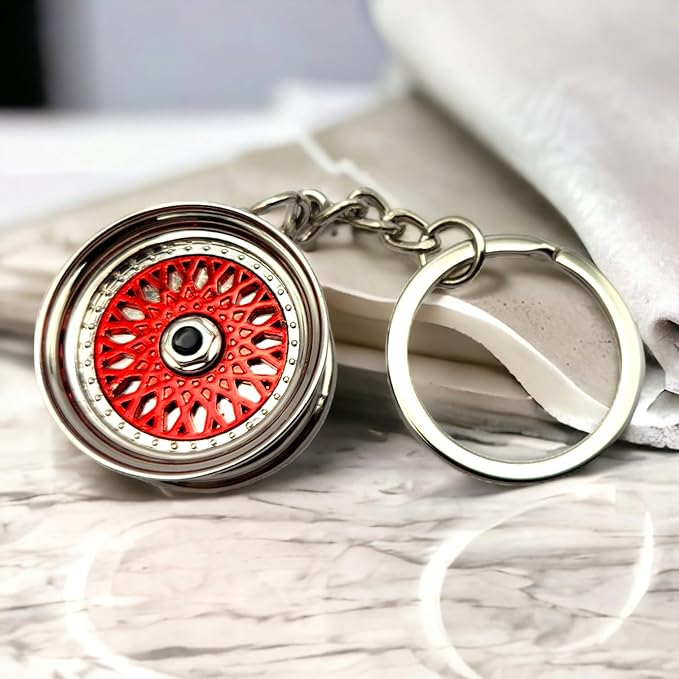 BBS RS RM Wheel Automotive Part Car Gift Key Chain Metal Keychain Automotive Part Car Auto Key Chain