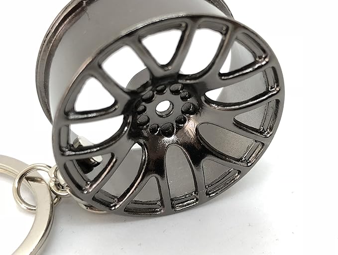 Miniature Wheel Keychains for Car Enthusiasts Metal Keychain Automotive Part Car Auto Key Chain