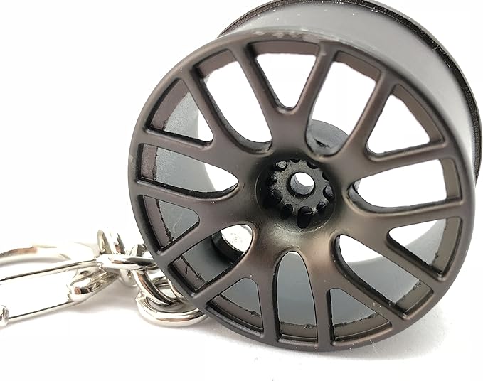 Miniature Wheel Keychains for Car Enthusiasts Metal Keychain Automotive Part Car Auto Key Chain