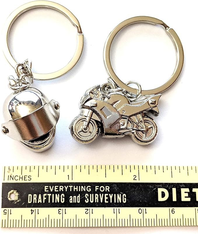 Motorcycle Metal Keychain Gift for Bike Enthusiasts Metal Keychain Automotive Part Car Auto Key Chain