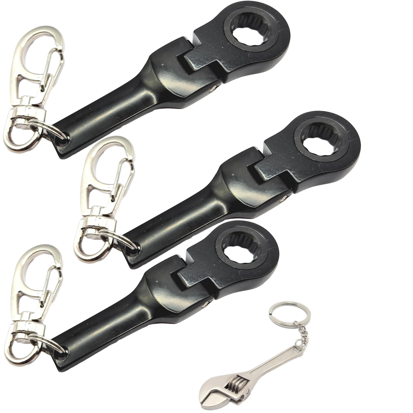 10mm Socket Ratchet Wrench Keychain Key Ring - (Choose option 1, 2, or 3pc Set) Automotive Part Car Auto Key Chain