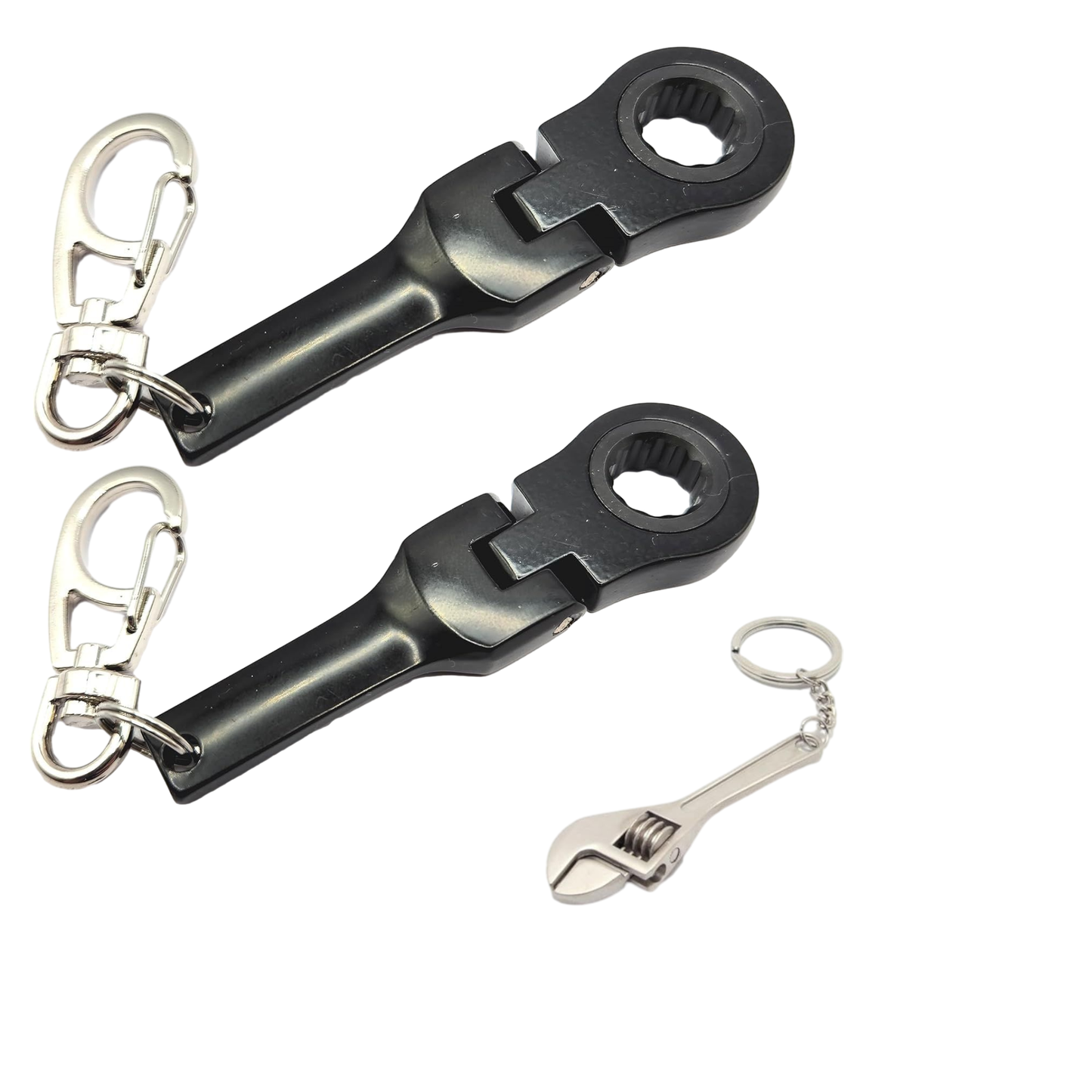 10mm Socket Ratchet Wrench Keychain Key Ring - (Choose option 1, 2, or 3pc Set) Automotive Part Car Auto Key Chain