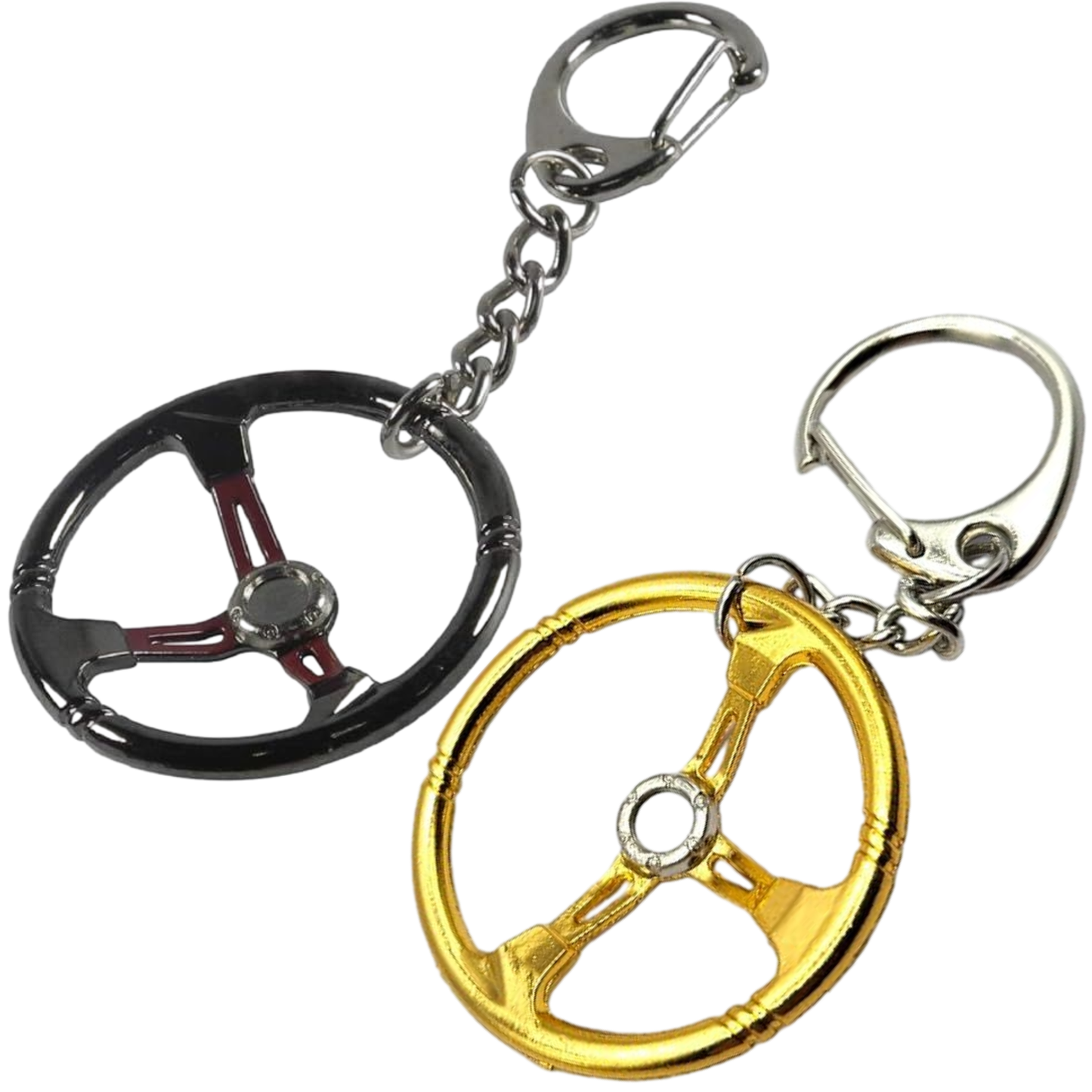 Sparco Style Steering Wheel Metal Keychain Automotive Part Car Auto Key Chain