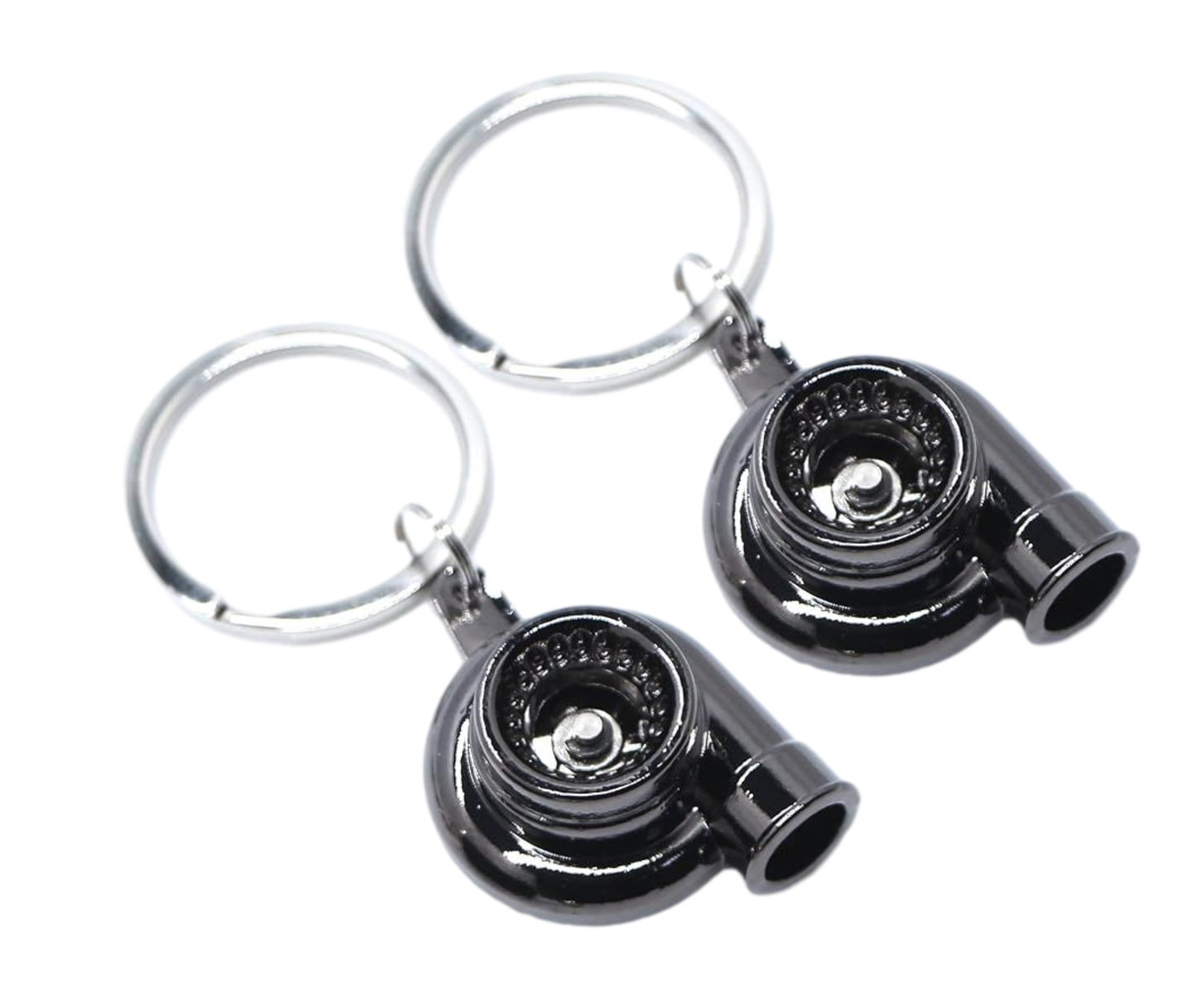 Turbo Keychain Metal Spinning Turbocharger Automotive Mini Car Part Keychain Key Ring Automotive Part Car Auto Key Chain