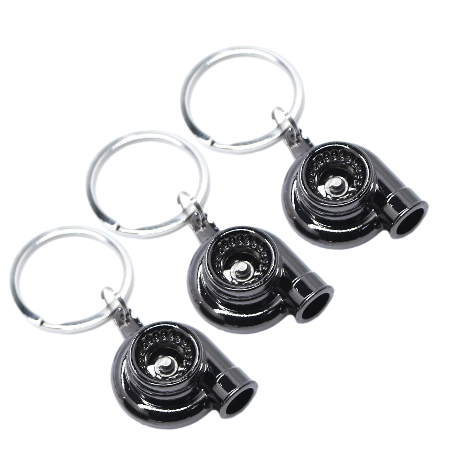 Turbo Keychain Metal Spinning Turbocharger Automotive Mini Car Part Keychain Key Ring Automotive Part Car Auto Key Chain