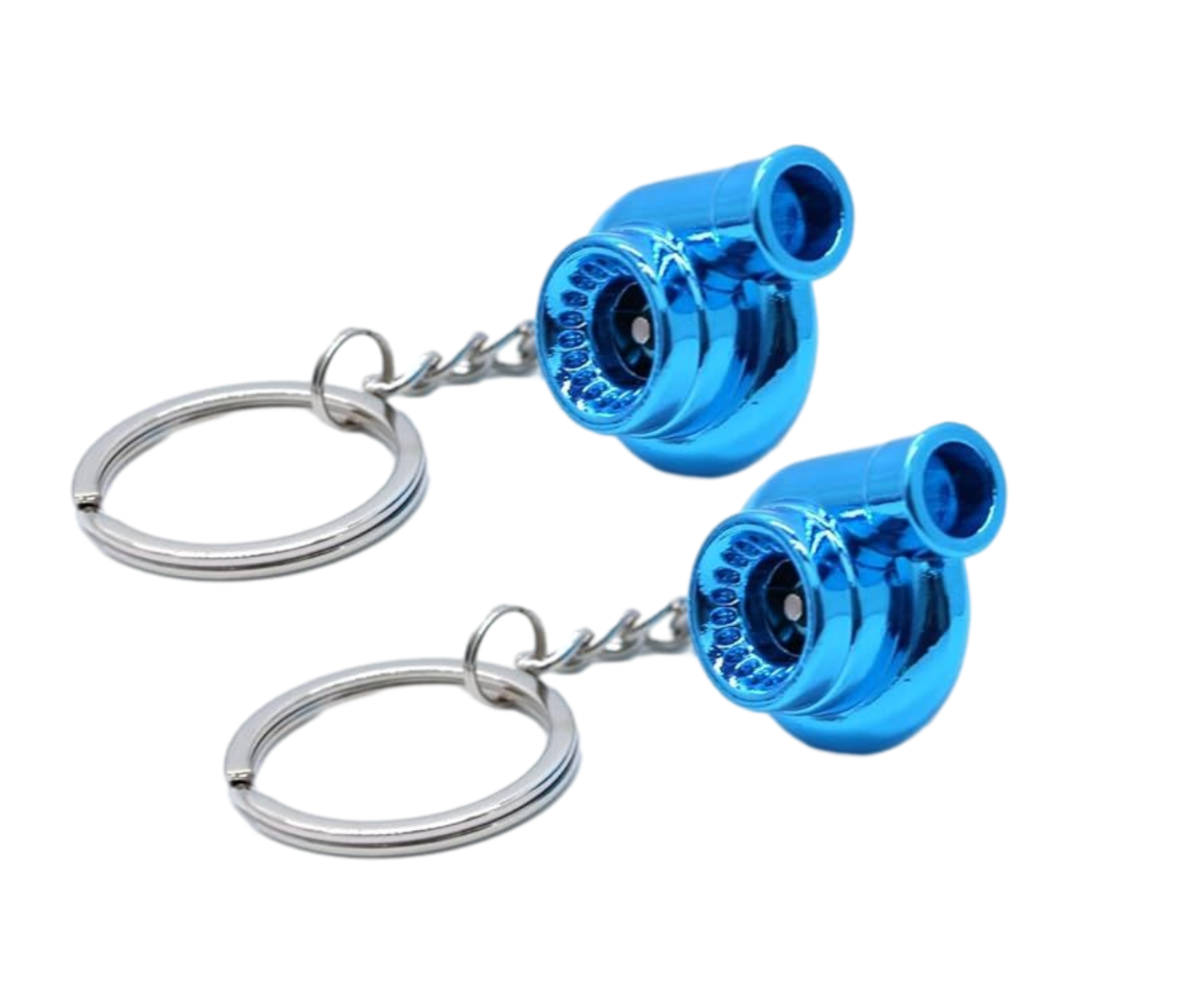 Turbo Keychain Metal Spinning Turbocharger Automotive Mini Car Part Keychain Key Ring Automotive Part Car Auto Key Chain