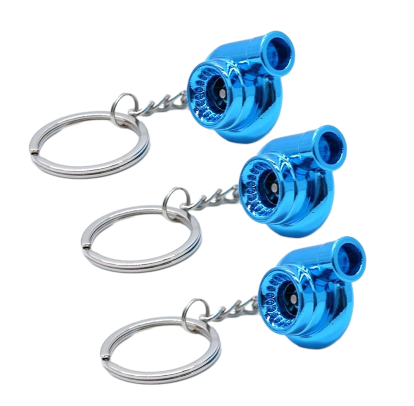 Turbo Keychain Metal Spinning Turbocharger Automotive Mini Car Part Keychain Key Ring Automotive Part Car Auto Key Chain