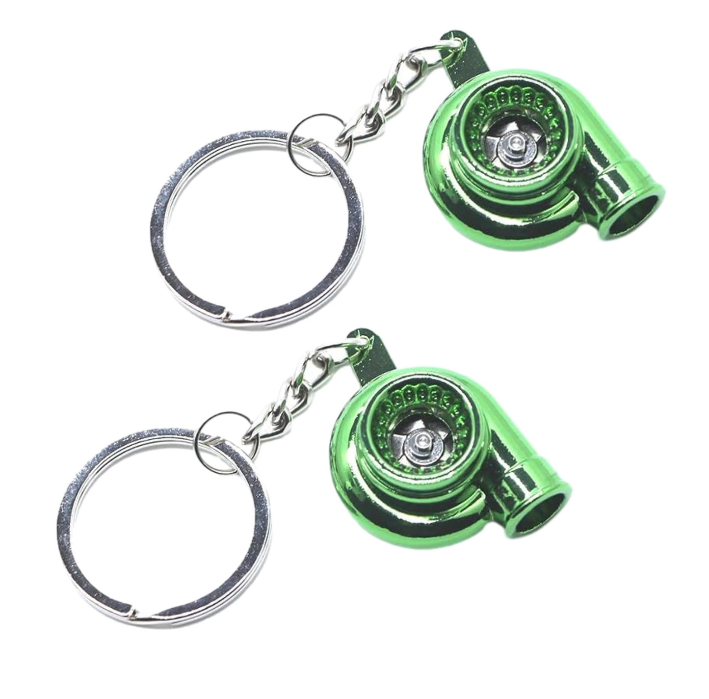 Turbo Keychain Metal Spinning Turbocharger Automotive Mini Car Part Keychain Key Ring Automotive Part Car Auto Key Chain