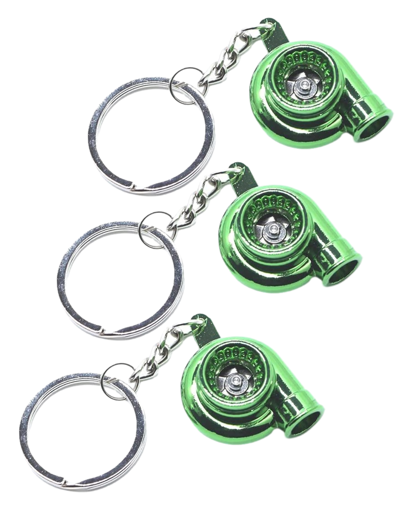 Turbo Keychain Metal Spinning Turbocharger Automotive Mini Car Part Keychain Key Ring Automotive Part Car Auto Key Chain