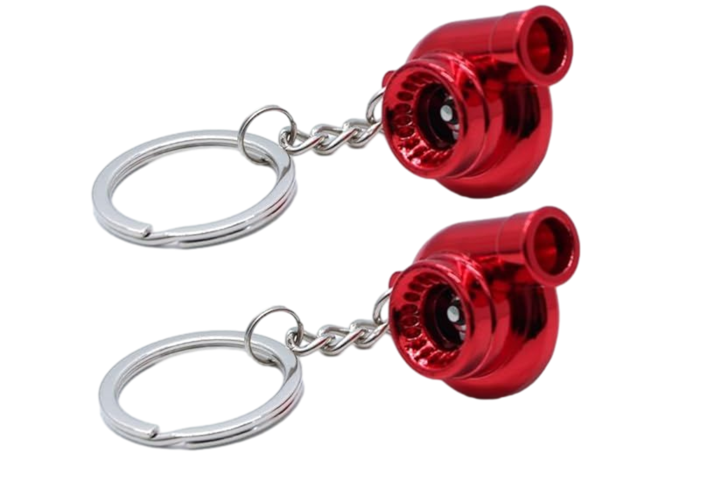 Turbo Keychain Metal Spinning Turbocharger Automotive Mini Car Part Keychain Key Ring Automotive Part Car Auto Key Chain