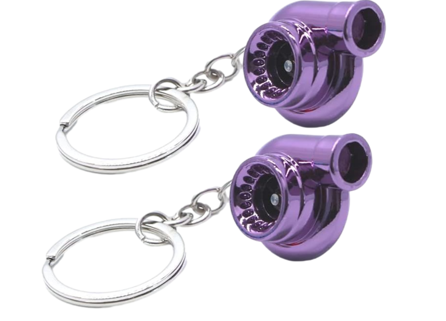 Turbo Keychain Metal Spinning Turbocharger Automotive Mini Car Part Keychain Key Ring Automotive Part Car Auto Key Chain