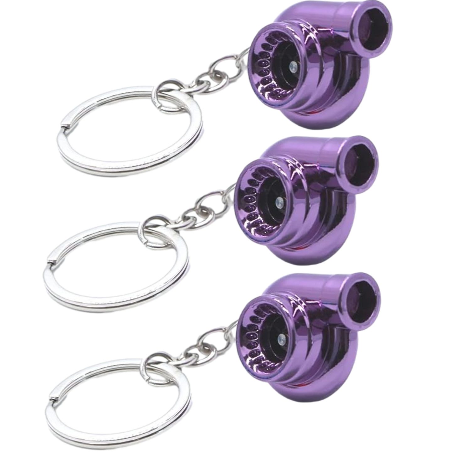 Turbo Keychain Metal Spinning Turbocharger Automotive Mini Car Part Keychain Key Ring Automotive Part Car Auto Key Chain